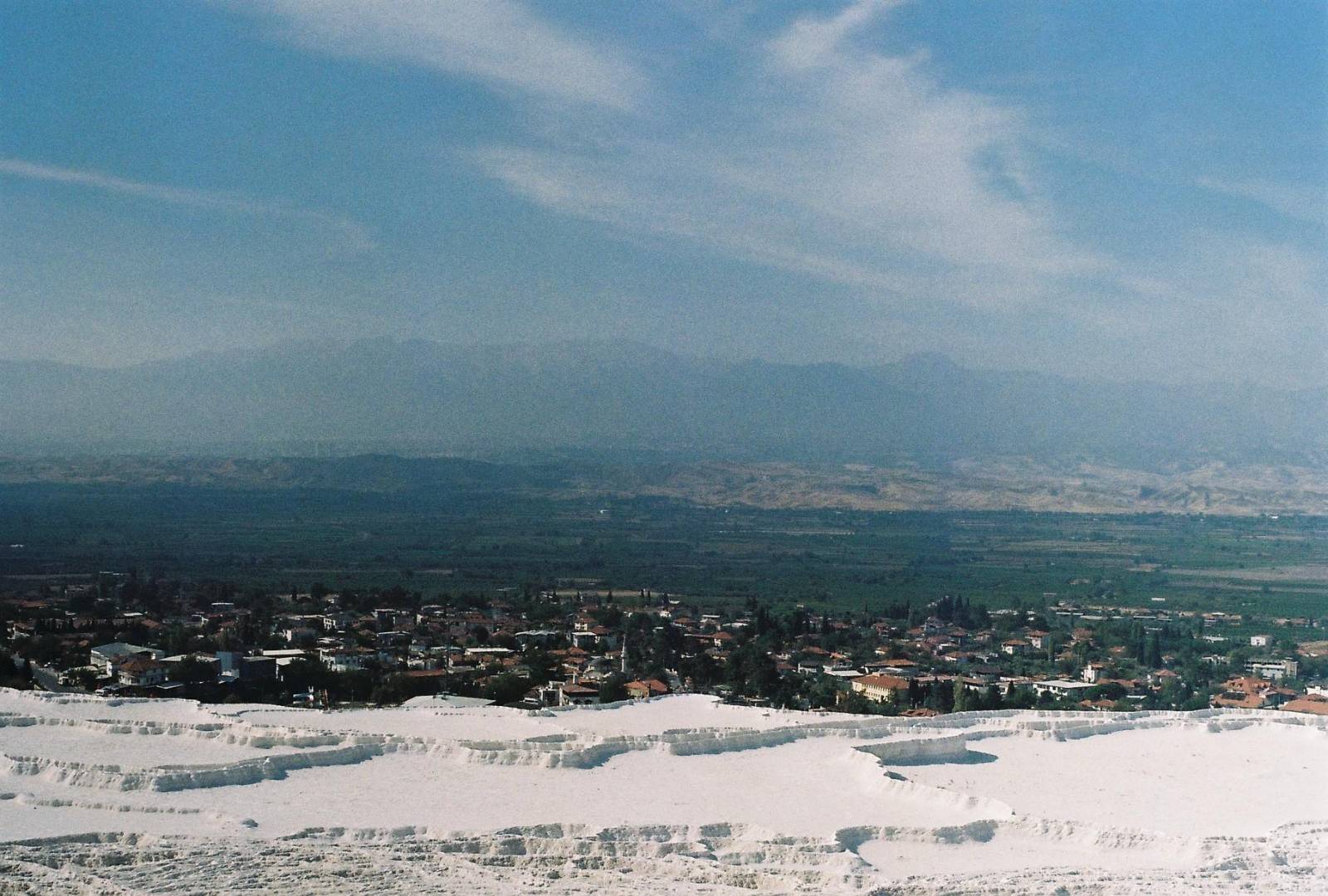 the cliff and the mountains